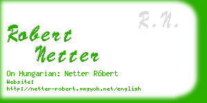 robert netter business card